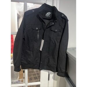 West Louis Bomber Jacket Mens XL Black Full Zip NEW w/ Tag